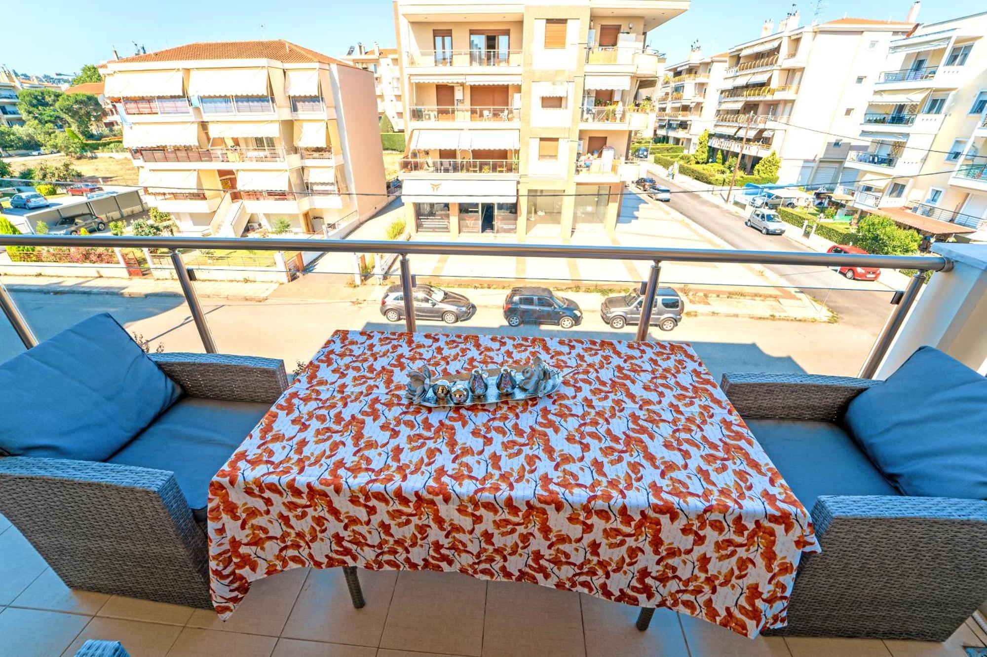 Luxury And Sunny Apartment 250 Mts From The Beach!! Peraia  Luaran gambar
